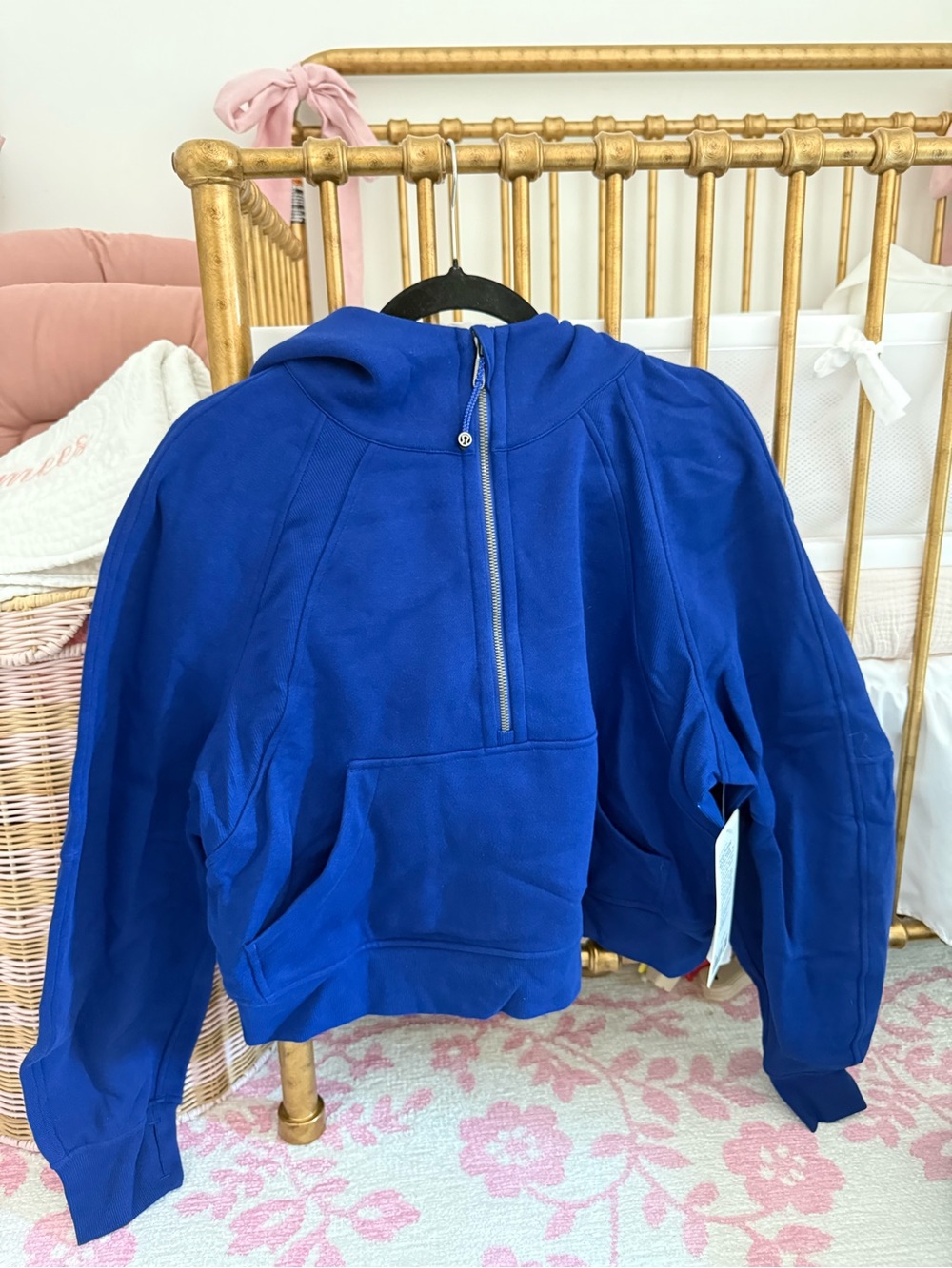 Lululemon Squba Royal Blue Half-Zip Hoodie Sweater
